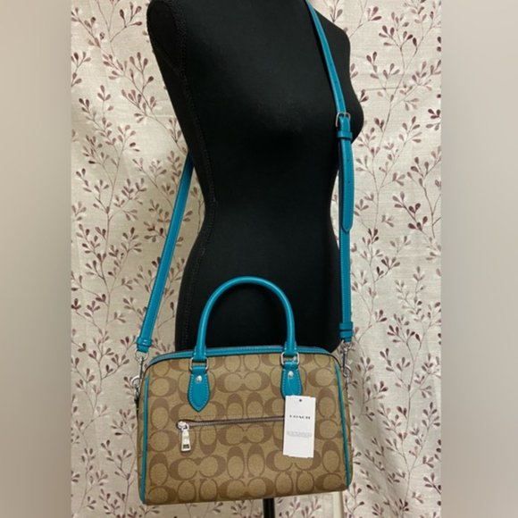 Coach - Rowan Satchel In Signature Canvas (NWT) - Picture 3 of 5